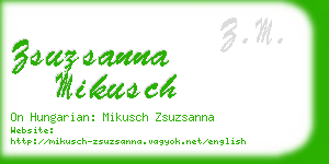 zsuzsanna mikusch business card